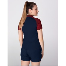 JAKO Sport Polo Performance (Polyester Micro Mesh, breathable, quick-drying) navy/red Women