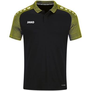 JAKO Sport Polo Performance (breathable, quick-drying) black/yellow Kids