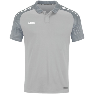 JAKO Sport Polo Performance (breathable, quick-drying) light grey Kids