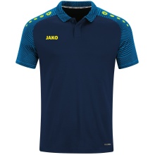 JAKO Sport Polo Performance (breathable, quick-drying) navy blue/light blue Children