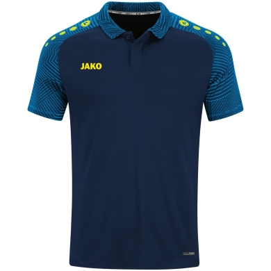 JAKO Sport Polo Performance (breathable, quick-drying) navy blue/light blue Children