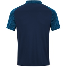 JAKO Sport Polo Performance (breathable, quick-drying) navy blue/light blue Children