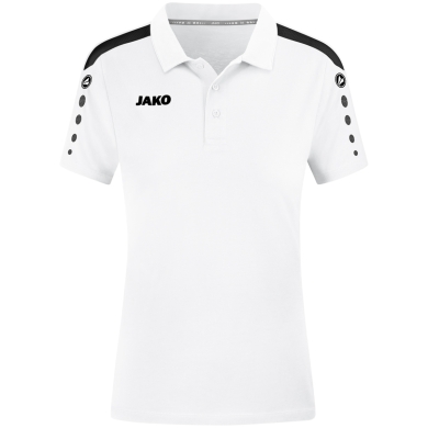 JAKO Sport Polo Power (Mixed fabric, durable) white Women