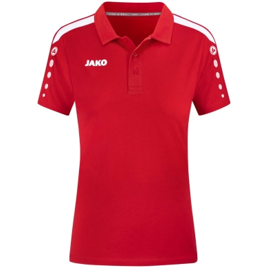 JAKO Sport Polo Power (Mixed Fabric, Durable) Red Women