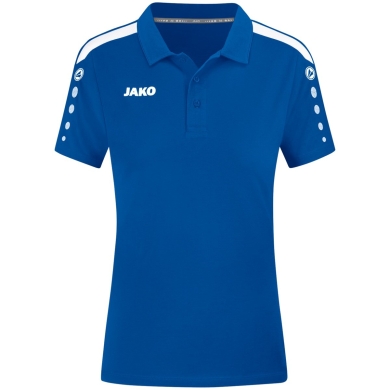 JAKO Sport Polo Power (Mixed Fabric, Durable) Royal Blue Women