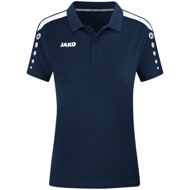 JAKO Sport Polo Power (Mixed fabric, durable) navy blue Women