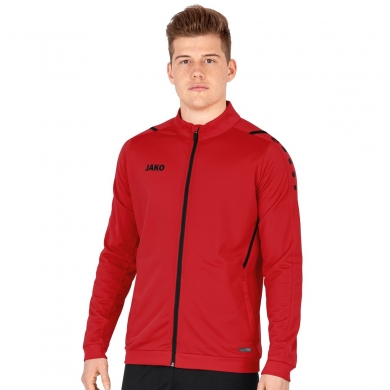 JAKO Polyester Jacket Challenge - Side pockets, modern look - red Men