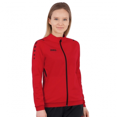 JAKO Polyester Jacket Challenge - Side pockets, modern look - red Women