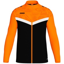 JAKO Polyester Jacket Iconic (100% recycled Polyester) black/neon orange Kids