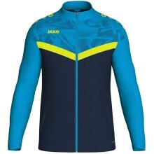 JAKO Polyester Jacket Iconic (100% recycled Polyester) navy blue/light blue/yellow Kids