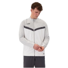 JAKO Polyester Jacket Iconic (100% recycled Polyester) white/grey/charcoal grey Men's