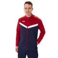 JAKO Polyester Jacket Iconic (100% recycled Polyester) navy blue/red Men's