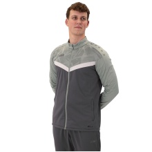 JAKO Polyester Jacket Iconic (100% recycled Polyester) anthracite grey/mint green Men's