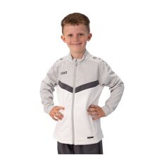 JAKO Polyester Jacket Iconic (100% recycled Polyester) white/grey/charcoal grey Kids