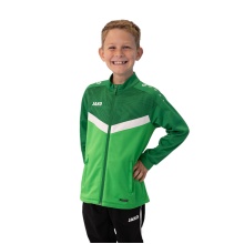 JAKO Polyester Jacket Iconic (100% recycled Polyester) green/dark green children