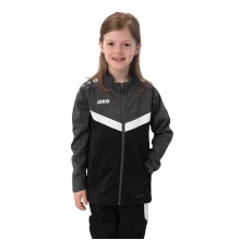 JAKO Polyester Jacket Iconic (100% recycled Polyester) black/anthracite grey children