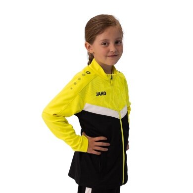 JAKO Polyester Jacket Iconic (100% recycled Polyester) black/yellow Kids