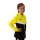 JAKO Polyester Jacket Iconic (100% recycled Polyester) black/yellow Kids