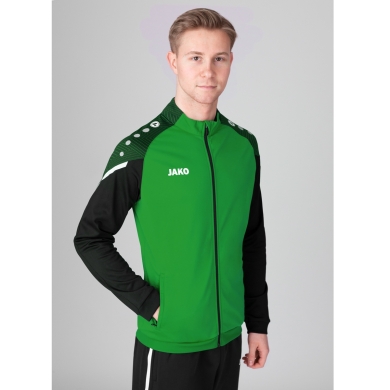 JAKO Polyester Jacket Performance (Matt Polyester Tricot) green/black Men