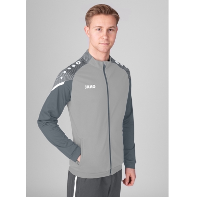 JAKO Polyester Jacket Performance (Matt-Polyester-Tricot) light grey Men