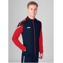 JAKO Polyester Jacket Performance (Matt Polyester Tricot) Navy/Red Men