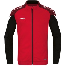 JAKO Polyester Jacket Performance (Matte Polyester Tricot) Red/Black Kids