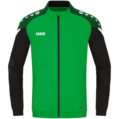 JAKO Polyester Jacket Performance (Matt Polyester Tricot) green/black Kids