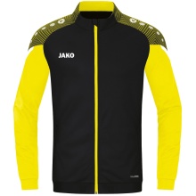 JAKO Polyester Jacket Performance (Matte Polyester Tricot) black/yellow Kids