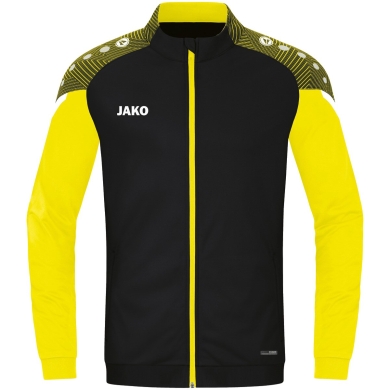 JAKO Polyester Jacket Performance (Matte Polyester Tricot) black/yellow Kids