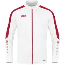 JAKO Polyester Jacket Power (100% recycled Polyester) white/red Men