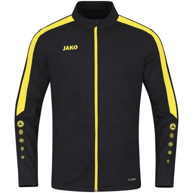 JAKO Polyester Jacket Power (100% recycled Polyester) black/yellow Kids