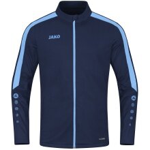 JAKO Polyester Jacket Power (100% recycled Polyester) navy blue/sky blue Kids