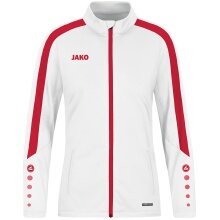 JAKO Polyester Jacket Power (100% recycled Polyester) white/red Women