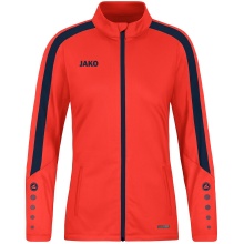 JAKO Polyester Jacket Power (100% rec. Polyester) orange/navy Women