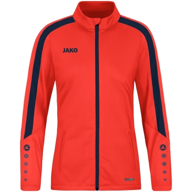 JAKO Polyester Jacket Power (100% rec. Polyester) orange/navy Women