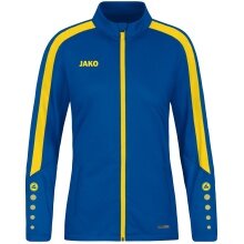 JAKO Polyester Jacket Power (100% rec. Polyester) royal blue/yellow Women