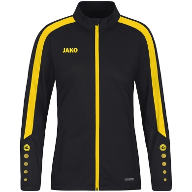 JAKO Polyester Jacket Power (100% recycled Polyester) black/yellow Women