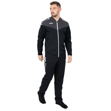 JAKO Presentation Suit Champ 2.0 (Jacket and Trousers) Black/Anthracite Grey Men