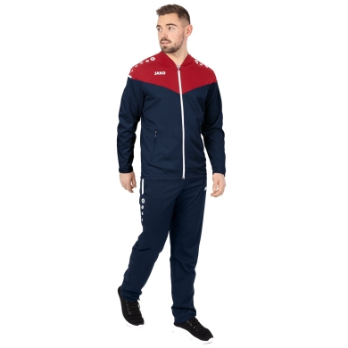 JAKO Presentation Suit Champ 2.0 (Jacket and Trousers) Navy/Red Men