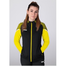 JAKO Presentation Suit Performance with Hood (Jacket and Trousers) Black/Yellow Women