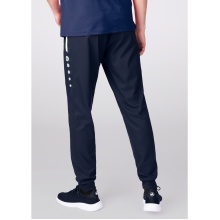 JAKO Presentation Trousers Allround (Polyester, Ribbed Leg Cuffs) long navy blue Men