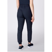 JAKO Presentation Trousers Allround (Polyester, Ribbed Leg Cuffs) long navy blue Women