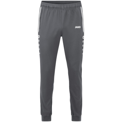 JAKO Presentation Trousers Allround (Polyester, Ribbed Leg Cuffs) long anthracite grey Children