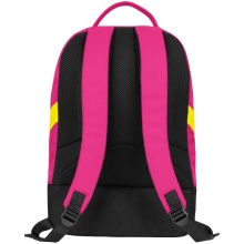 JAKO Iconic Rucksack with Base Compartment pink/black/neon yellow - 28x21x46cm