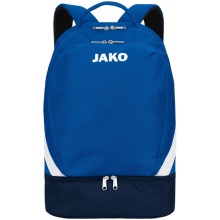 JAKO Iconic Backpack with Bottom Compartment Royal Blue/Navy Blue - 28x21x46cm