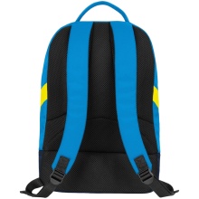 JAKO Iconic Backpack with Base Compartment Blue/Navy Yellow - 28x21x46cm