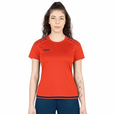 JAKO Sport-Shirt Jersey Striker 2.0 KA (100% Polyester Keep Dry) orange/navy Women