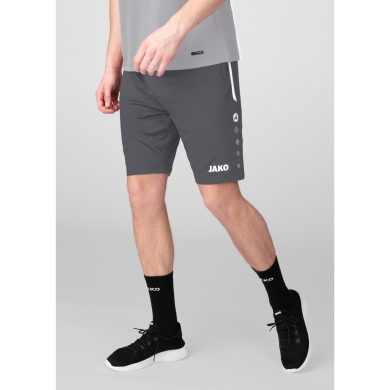 JAKO Training Pants (Short) Allround - Stretch-Knit-Polyester- short anthracite grey Men