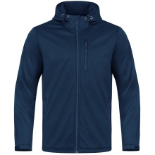 JAKO Softshell Jacket Premium (Hood, wind and water repellent) navy blue Kids