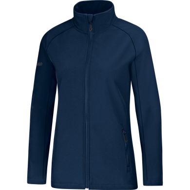 JAKO Softshell Jacket Team (wind and water repellent) navy blue Women